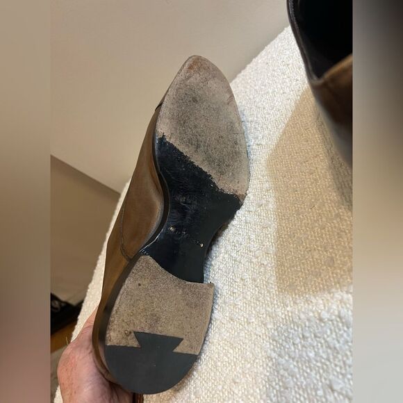 Tom Ford mens Brown Leather Double Monk Oxfords with Brogue Detailing size 13 - Picture 8 of 16